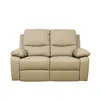 Recliner Manual 2 Cuerpos Cuero Marron Lina Taupe en Beige - Sillones y sofás, Uruguay | Divino, vista 3 de 6