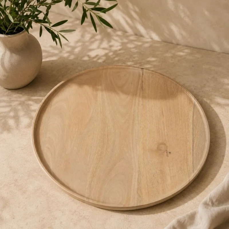 Bandeja Luzia en Madera natural - Decoración, Uruguay | Aihaus