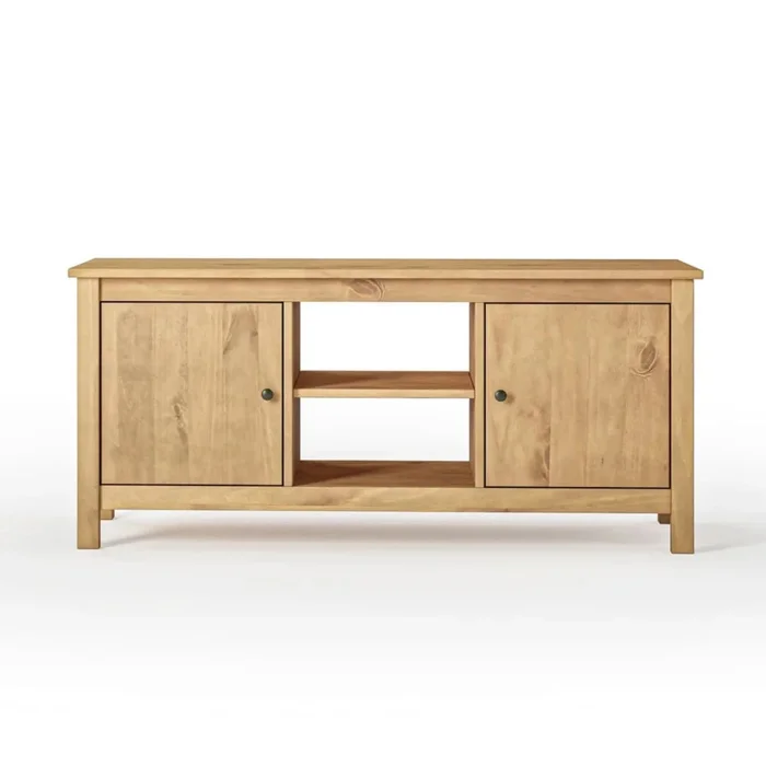 Rack para TV 2 Puertas - Línea Maden - Marrón en Blanco - Muebles para TV, Uruguay | Ecowood, vista 4