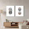 CUADRO CANVAS 30x40cm SEMICIRCULOS 2 - Decoración de pared, Uruguay | Decohogar, vista 2 de 2