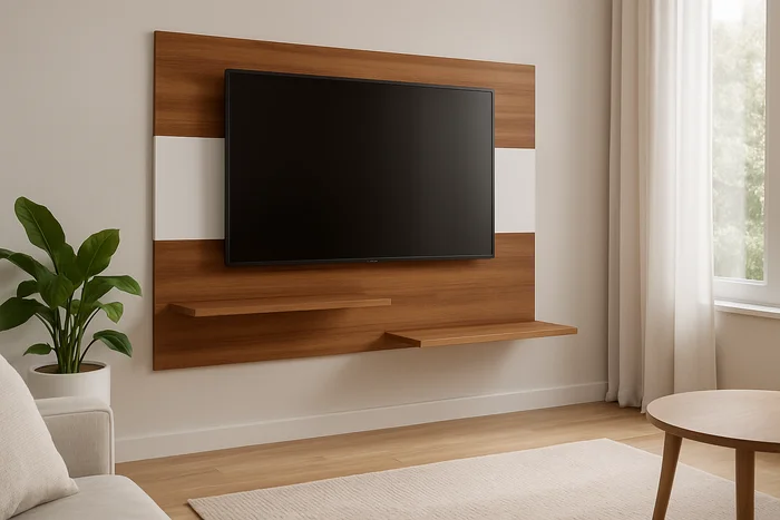 Panel para Tv Lucerna con 2 Estantes -Nogal Manchester/Blanco en Nogal/Blanco Código:451051 Categorías Outlet, Racks y Paneles TV USD 72,71 El pr - Muebles para TV, Uruguay | Berna home, vista 2