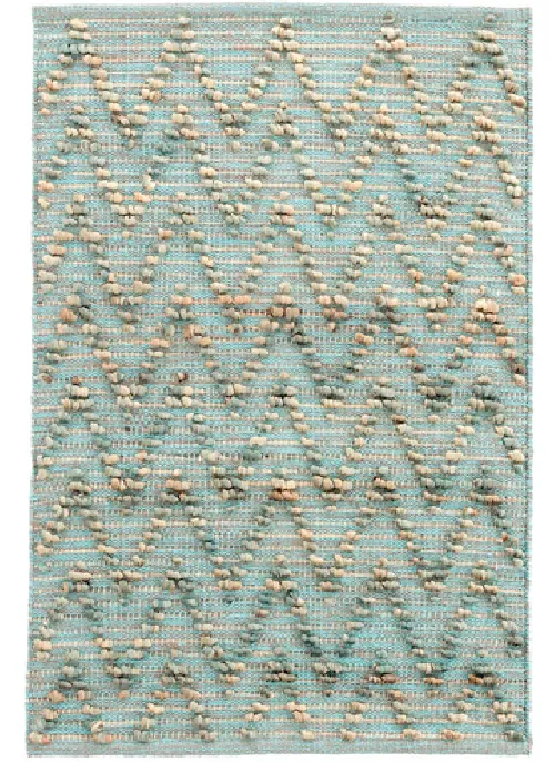 CHEVRON AGUA WOVEN YUTE Y ALGODON en Multicolor - Textiles, Uruguay | Sentido Jose Ignacio
