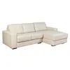 Sofa C/chaise Más De 4 Cuerpos Cuero-100-natural Natural-beige Texas Crudo en Blanco - Sillones y sofás, Uruguay | Divino, vista 3 de 6