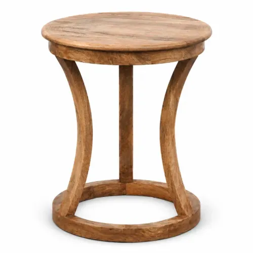 M188 Mesa Auxiliar 45x45x55 en Madera natural - Mesas de living, Uruguay | Victoriana
