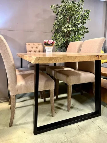 Juego Comedor Industrial 180x90 6 Sillas Vestir Ozark A Eleccion en Multicolor - Mesas de comedor, Uruguay | Ozark Home, vista 8
