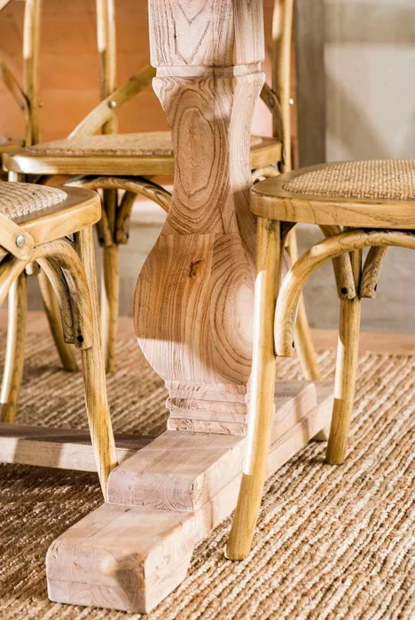 MESA COMEDOR DE OLMO ISABEL - 2.50 X 1.00 MTS en Madera natural - Mesas de comedor, Uruguay | La Iberica, vista 8