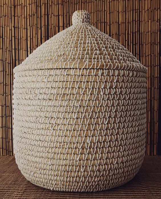 CESTA REDONDA TAPA en Madera natural - Canastos, Uruguay | Zara Home
