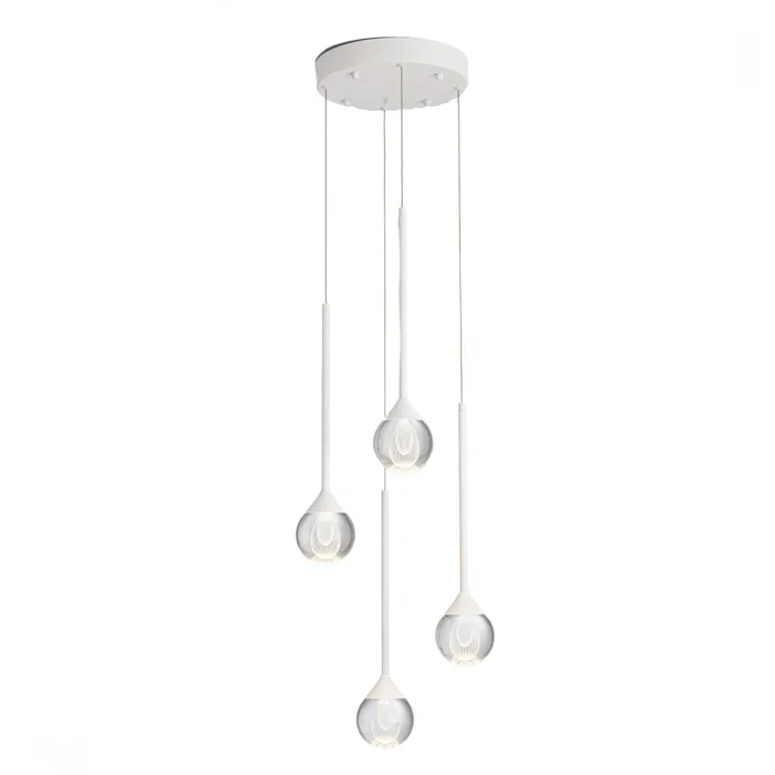 Colgante led de suspender con 4 esferas flotantes 20W en Blanco - Lámparas colgantes, Uruguay | Iluminica, vista 2