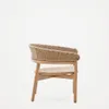 Sillón Arinella de madera maciza de acacia acabado tono natural y cuerda beige FSC 100% en Beige, Marrón, Natural - Butacas, banquetas y puffs, Uruguay | Kavehome, vista 9 de 10
