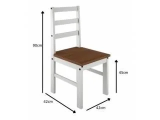 JUEGO COMEDOR OLIVIA 6SILL- CERA/BLANCO en Multicolor - Mesas de comedor, Uruguay | Que Sal Muebleria, vista 3