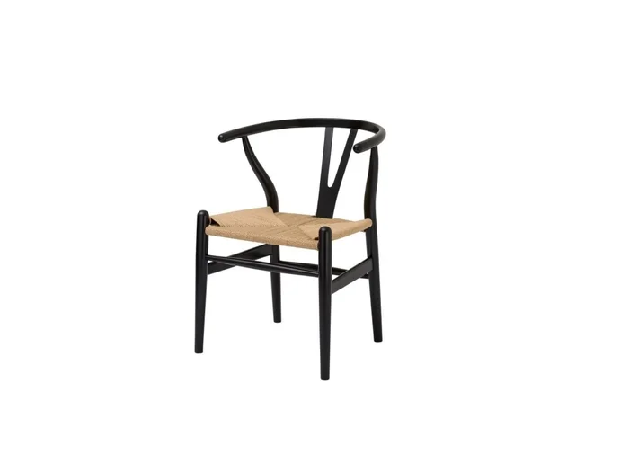 Silla WISHBONE en Madera - Negro en Negro - Sillas, Uruguay | Finkel