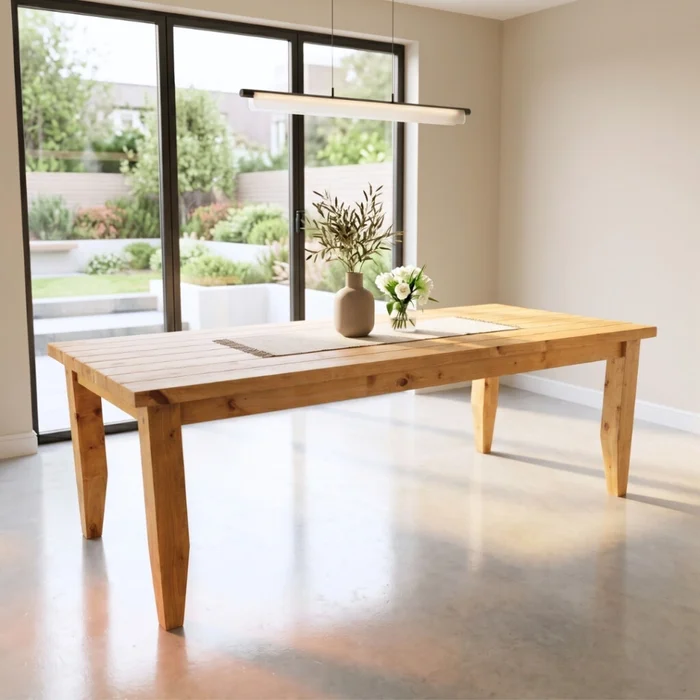 Mesa de Comedor Madera Maciza - Ravenna en Madera natural - Mesas de comedor, Uruguay | Rústico Hogar