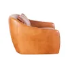 Butaca Giratoria Tela Marron Skylar Castaño en Marrón - Sillones y sofás, Uruguay | Divino, vista 4 de 5