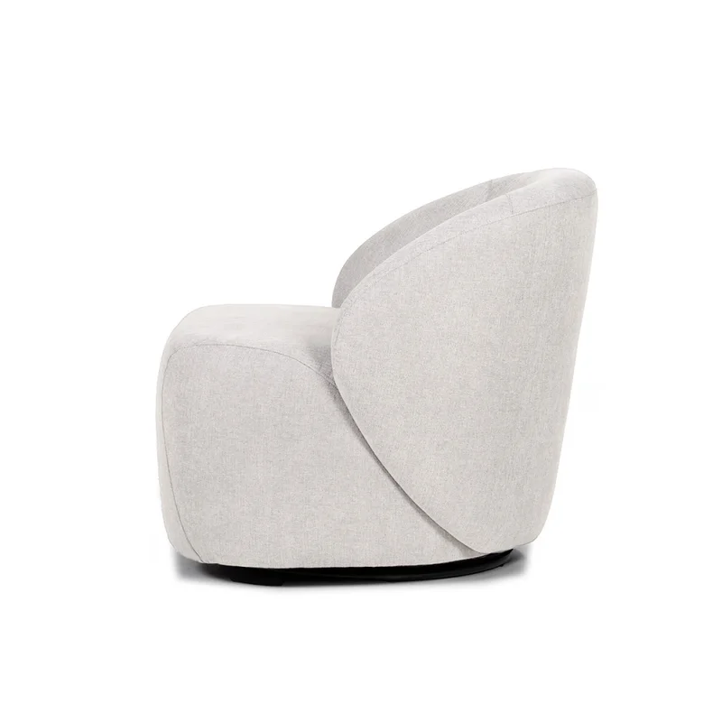 Butaca Zoey Giratoria - Tela Microfibra - FX4-10 (Beige) en Beige - Butacas, banquetas y puffs, Uruguay | Nyr, vista 3