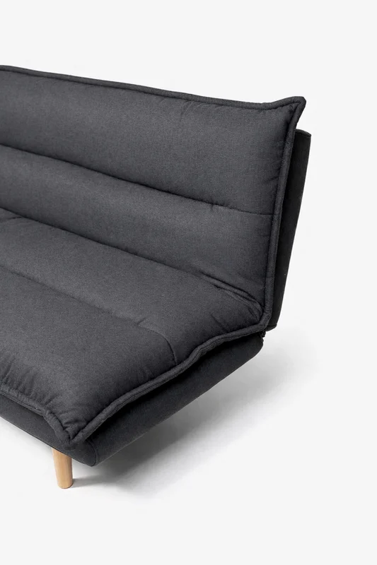 Sofá Cama 2 Plazas Abril - Negro en Negro - Sillones y sofás, Uruguay | Indian, vista 3