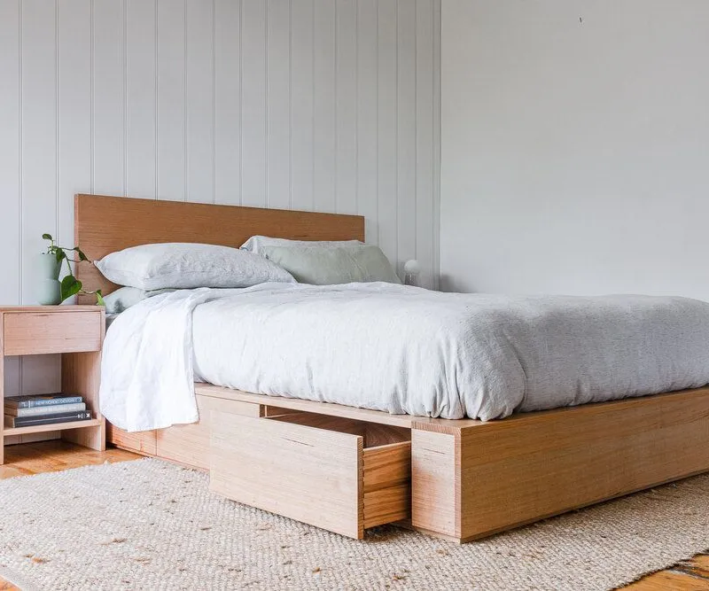 Cama Cumana en Madera natural - Dormitorio, Uruguay | Treehouse Deco
