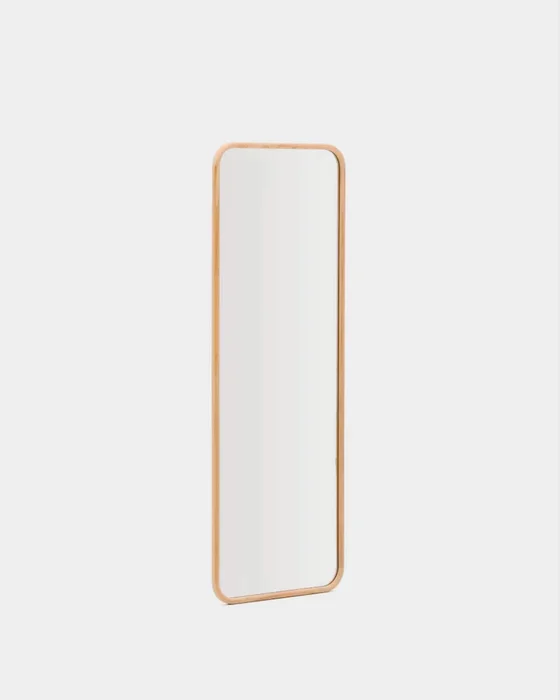 Espejo Milsa de madera de teca 54 x 154 cm FSC 100% en Madera natural - Espejos, Uruguay | Kavehome