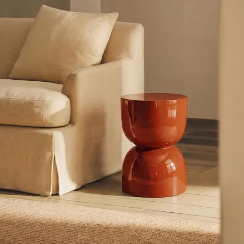 Mesa de Arrime / Banco Sami en Terracota - Butacas, banquetas y puffs, Uruguay | Casakos