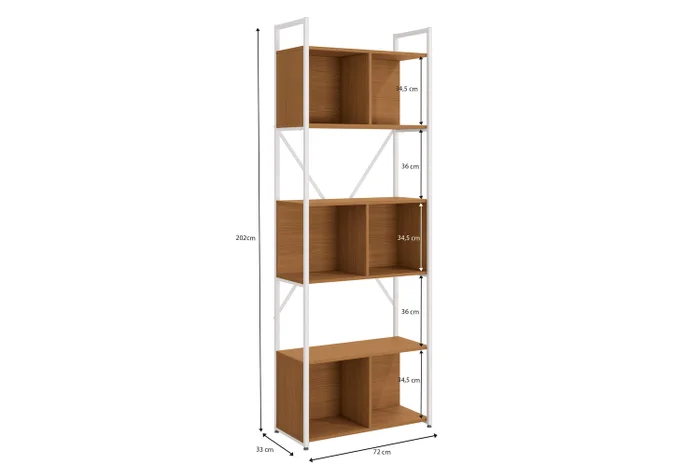 ESTANTERIA CON NICHOS LINEA INDUSTRIAL HIERRO en Negro - Bibliotecas, Uruguay | Balton, vista 8