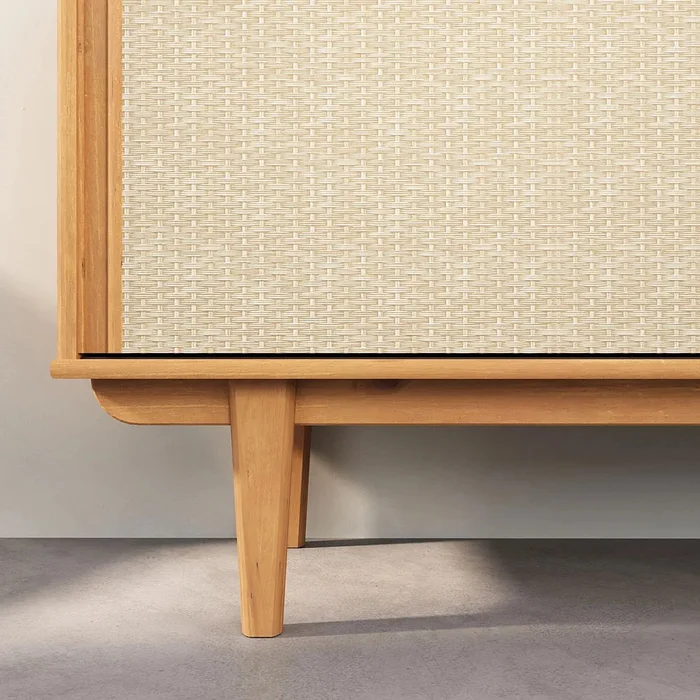 Aparador Buffet 175CM con Ratan Serena - Madera Maciza en Madera natural - Aparadores y recibidores, Uruguay | Balton, vista 6