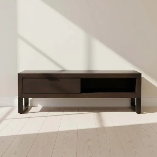 Mesa Ratona Madera-de-mango Marron Delta Castaño en Marrón - Mesas de living, Uruguay | Divino