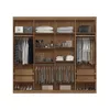 Ropero Placares Master Vip 8 Puertas 8 Estantes Con Espejo Jatoba 8.4 en JATOBA - Roperos y placares, Uruguay | Muebles Express, vista 2 de 4