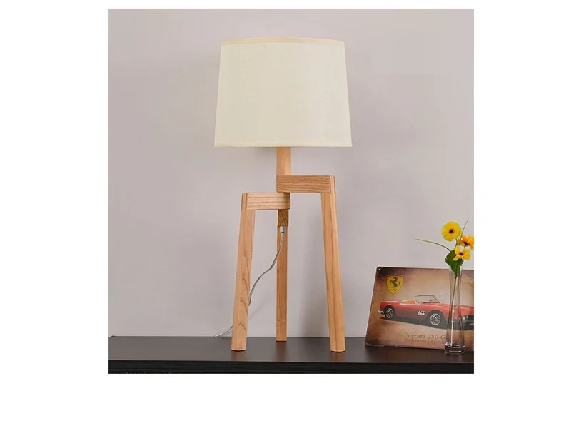 Lampara de Mesa TRIPODE Natural en Beige - Lámparas de mesa, Uruguay | Finkel, vista 3