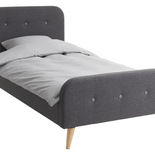 Estructura cama KONGSBERG 90x200 gris en Gris - Dormitorio, Uruguay | JYSK