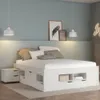 Cama Madera Maciza Con Cajones - Queen - Blanco - Dormitorio, Uruguay | Ecowood, vista 2 de 14