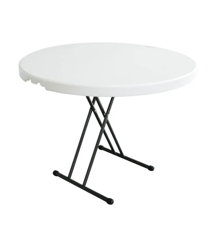 MESA VERONA REDONDA DE SERVICIO POLIPROPILENO 90 en Blanco - Muebles para el exterior, Uruguay | Alfa Ventas, vista 2