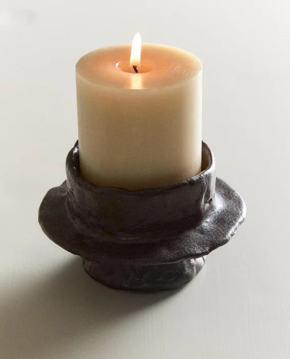 CANDELABRO GRES IRREGULAR - Velas y Portavelas, Uruguay | Zara Home