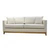 Sofá Felini 2 Cuerpos (160cm) - Crudo Aqua Block en Off-white - Sillones y sofás, Uruguay | Berna home, vista 1 de 6