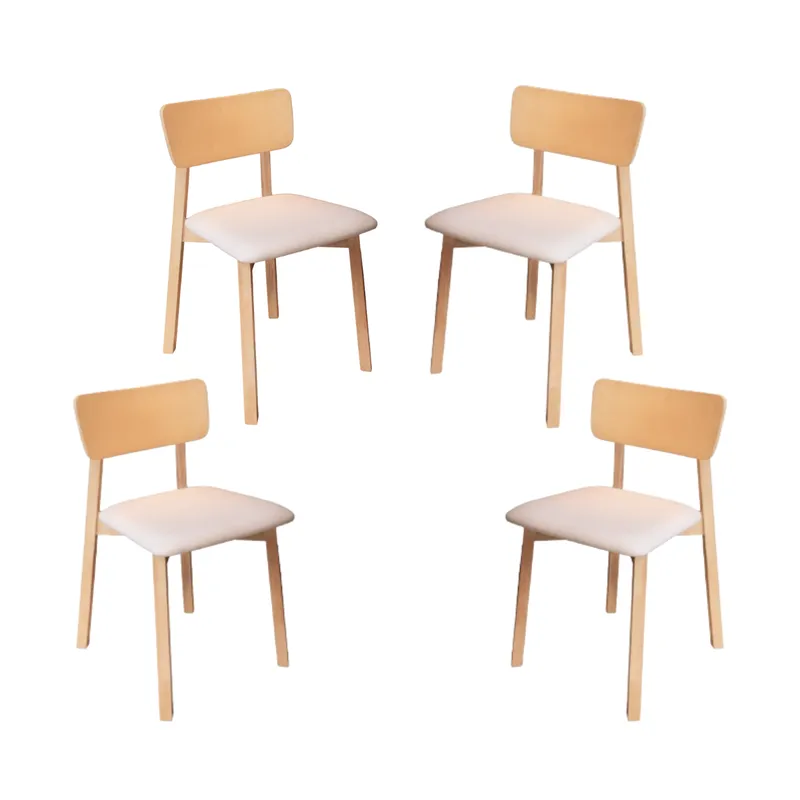 Set 4 Sillas Marruecos - Madera de Gomero en Madera natural - Sillas, Uruguay | Berna home