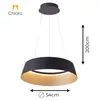 Campana led de Suspender DIMERIZABLE interior champagne 50W - NEGRA en Negro - Lámparas colgantes, Uruguay | Iluminica, vista 3 de 6