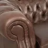 Sofa 2 Cuerpos Cuero-100-natural Marron New Chesterfield Choc. en Marrón - Sillones y sofás, Uruguay | Divino, vista 5 de 5