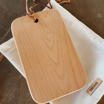 Tabla panera de madera con bolsita de lino en Madera natural - Decoración, Uruguay | Dreams On Time, vista 6