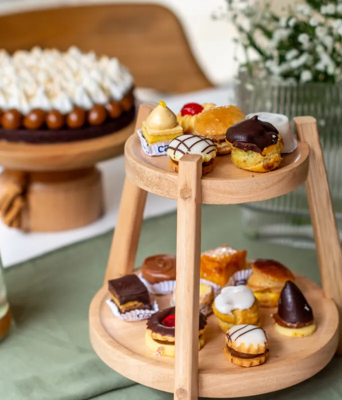 Mini torre de madera para mesas – doble plato - Dreams on time - Decoración, Uruguay | Dreams On Time