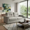 SOFA 3 CUERPOS - TAPIZADO TELA GRIS CLARO en Gris - Sillones y sofás, Uruguay | Champagne Home, vista 3 de 5