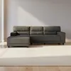 Sofá C/chaise Gris Tela Excelence Izq en Gris - Sillones y sofás, Uruguay | Divino, vista 1 de 8