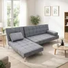 Sofá Cama con Chaise Long Gris - Sillones y sofás, Uruguay | Lais Muebles, vista 2 de 5