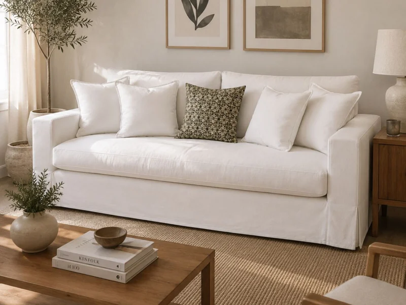 Sofá 3 cps Desenfundable 2.00m en Blanco - Sillones y sofás, Uruguay | Finkel, vista 3