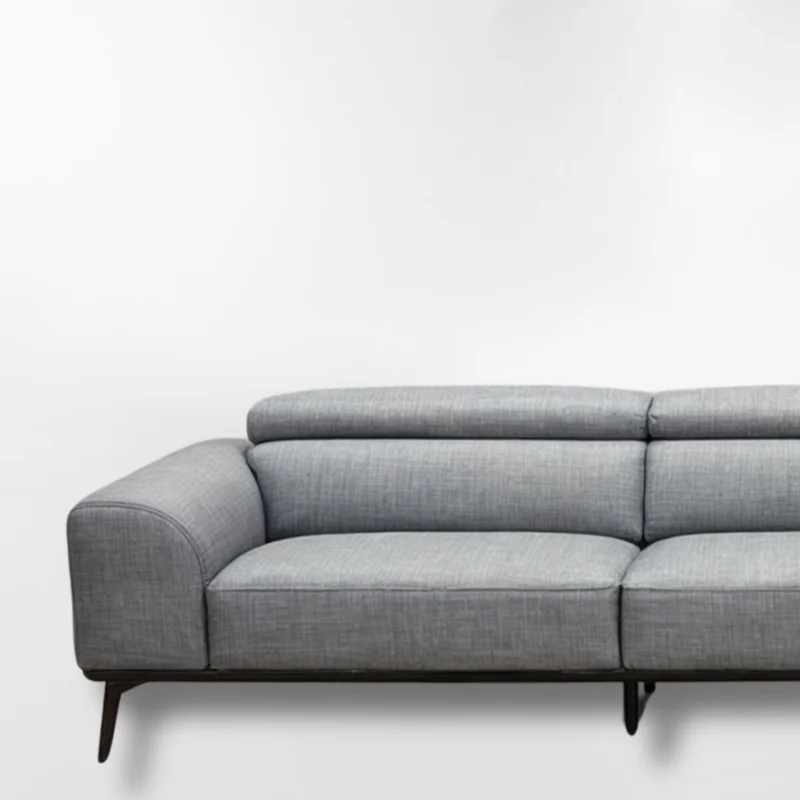 Sofá con chaise DUNA TELA GRIS DERECHO - Sillones y sofás, Uruguay | Viasono, vista 3