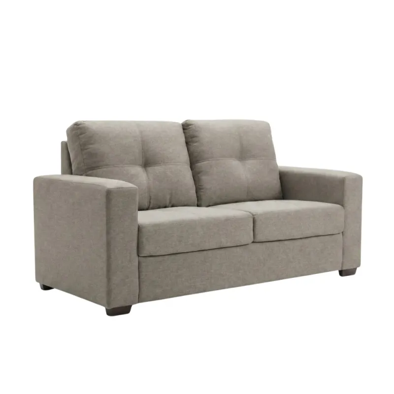 Sofa 2 cuerpos Los Angeles – Beige en Madera natural - Sillones y sofás, Uruguay | Berna home