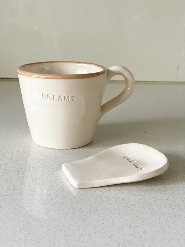 Taza + apoya cucharita en Beige - Decoración, Uruguay | Dreams On Time, vista 9