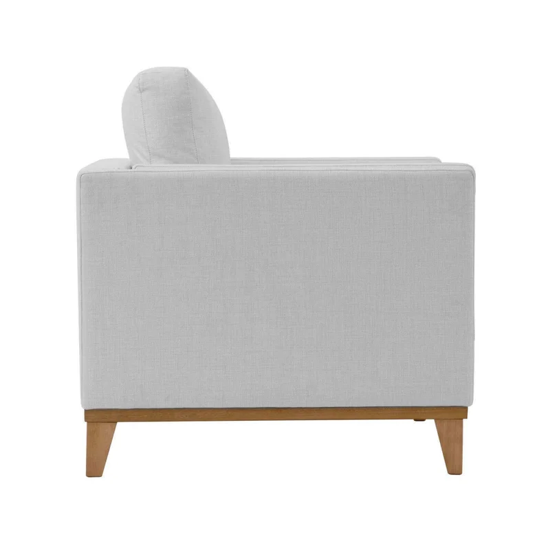 Butaca Tela-y-madera Gris Luxor Premium en Gris - Sillones y sofás, Uruguay | Divino, vista 4