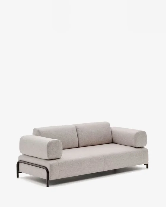 Sofá Compo 3 plazas beige grisáceo 232 cm en Beige - Sillones y sofás, Uruguay | Kavehome