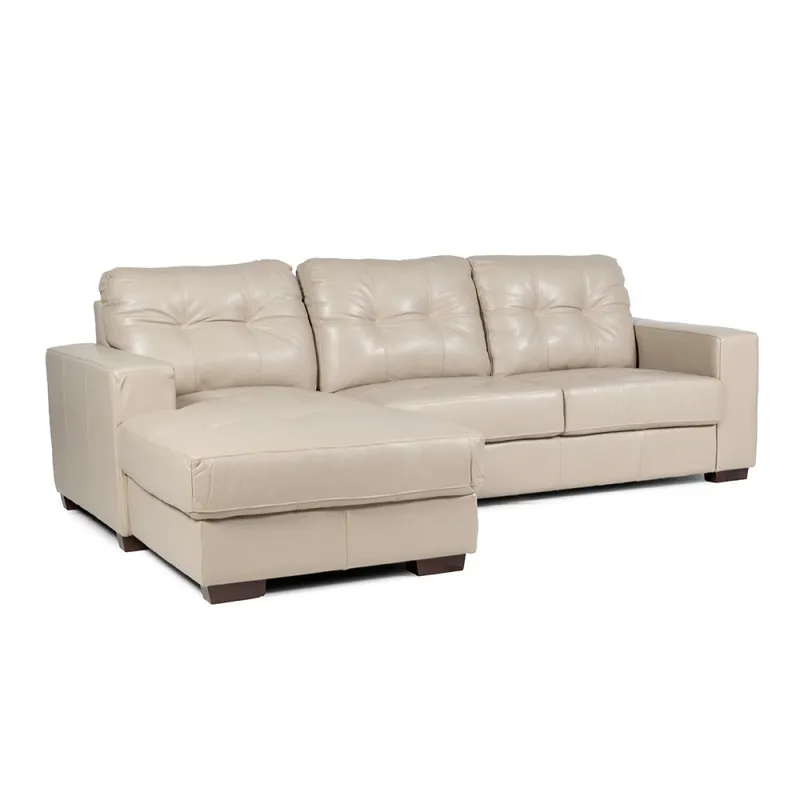 Rinconera Fargo - Cuero Básico - Chaise Izquierdo - 519 (Beige) en Beige - Sillones y sofás, Uruguay | NYR