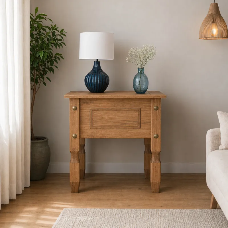 Mesa lateral — Serra Amoblamientos en Marrón - Mesas de living, Uruguay | Serra Amoblamientos
