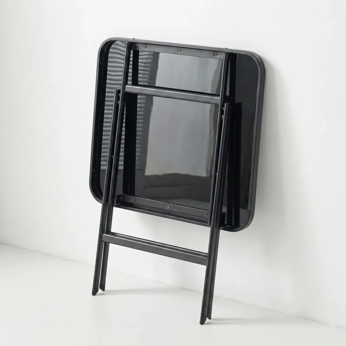 Mesa Plegable Cuadrada – Vidrio Templado 60 cm – Vertice en Negro - Muebles para el exterior, Uruguay | Delta Center, vista 2