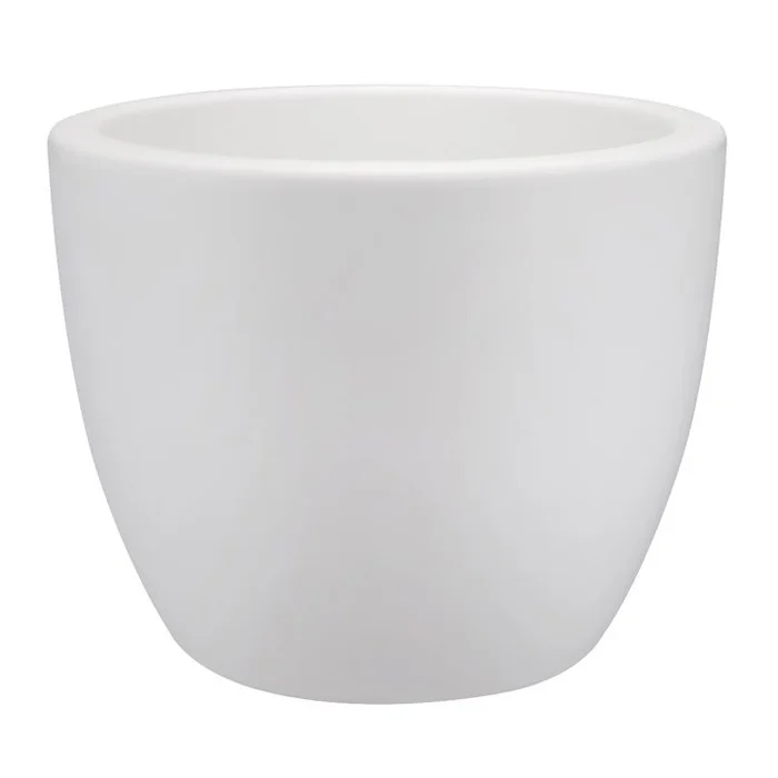 Maceta Pure Soft Round en Blanco - Macetas, Uruguay | Tutto Deco